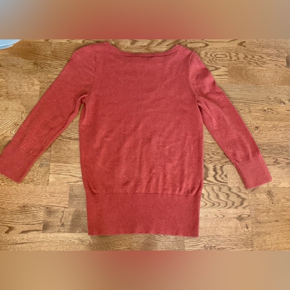 LOFT Crew Neck Pullover Burnt Orange Sweater Size XS. - Picture 9 of 14